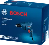 Bao bì máy khoan xoay Bosch GBM 400.