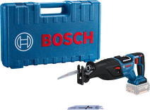 Máy cưa lọng dùng pin Bosch GSA 185-LI có hộp đựng.