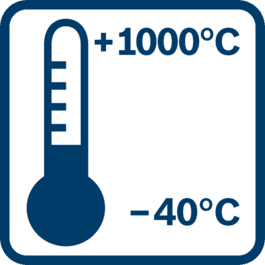 Phạm vi đo hồng ngoại -40°C đến +1000°C