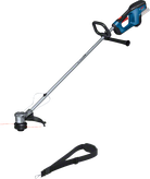 Máy cắt cỏ không dây Bosch GRT 18V-33 có dây đeo.