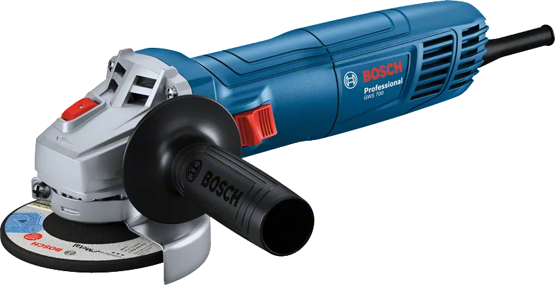 Máy mài góc Bosch GWS 700 có tay cầm bên hông.