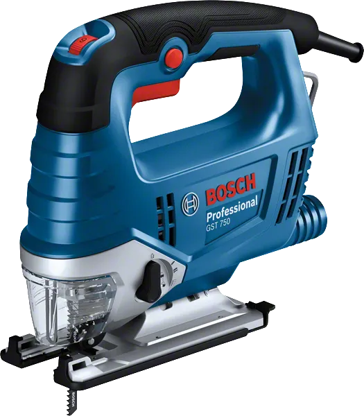 Máy cưa lọng Bosch GST 750 có tay cầm tiện dụng.