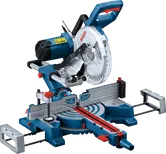 Máy cưa góc Bosch GCM 254 D có thanh dẫn hướng góc có thể điều chỉnh.