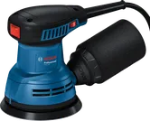 Máy chà nhám quỹ đạo ngẫu nhiên Bosch GEX 125 có bộ thu bụi.