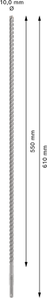 Mũi khoan búa PRO SDS plus-5X, 10 x 550 x 610 mm Mũi khoan búa PRO SDS plus-5X, 10 x 550 x 610 mm