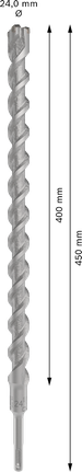 Mũi khoan búa PRO SDS plus-5X, 24 x 400 x 450 mm Mũi khoan búa PRO SDS plus-5X, 24 x 400 x 450 mm