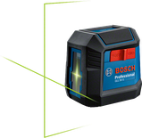 Máy cân bằng laser Bosch GLL 50 G có vạch màu xanh lá cây.