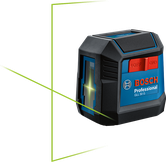 Máy cân bằng laser Bosch GLL 50 G có vạch màu xanh lá cây.