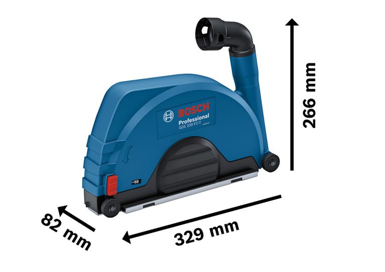 Bộ phận bảo vệ hút bụi Bosch GDE 230 FC-T, phụ kiện hệ thống.