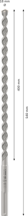 Mũi khoan búa PRO SDS max-4, 18 x 400 x 540 mm Mũi khoan búa PRO SDS max-4, 18 x 400 x 540 mm