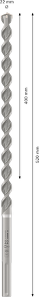 Mũi khoan búa PRO SDS max-4, 22 x 400 x 520 mm Mũi khoan búa PRO SDS max-4, 22 x 400 x 520 mm