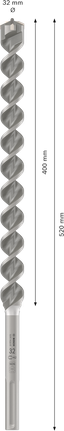 Mũi khoan búa PRO SDS max-4, 32 x 400 x 520 mm Mũi khoan búa PRO SDS max-4, 32 x 400 x 520 mm
