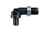 Đầu góc Bosch 12V với đầu kẹp thay đổi nhanh 1/4 inch.