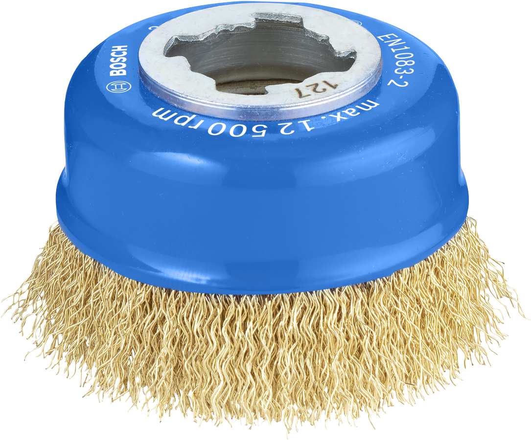 Chổi lau kim loại Bosch PRO Metal clean 75mm X-LOCK.