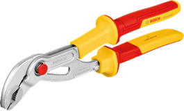 Kìm bơm nước Bosch VDE có tay cầm cách điện.