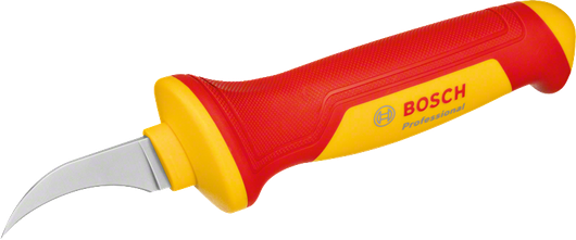 Bộ dụng cụ cầm tay Bosch VDE có dao có tay cầm cách điện.