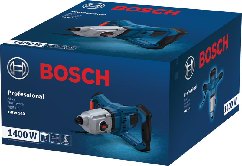 Bao bì máy trộn Bosch GRW 140.
