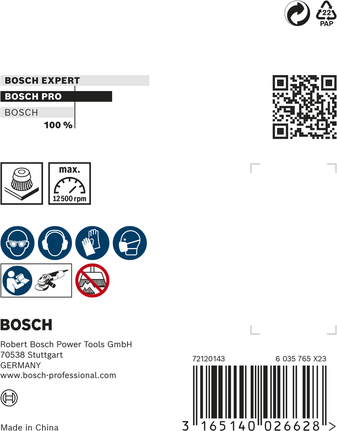 Chổi than Bosch PRO Metal 75 x 0,5 mm, ren.