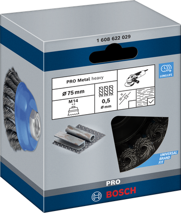 Chổi Bosch PRO Metal 75×0,5 mm.