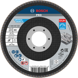 Đĩa mài Bosch PRO X571 115mm G80 dùng để mài kim loại.