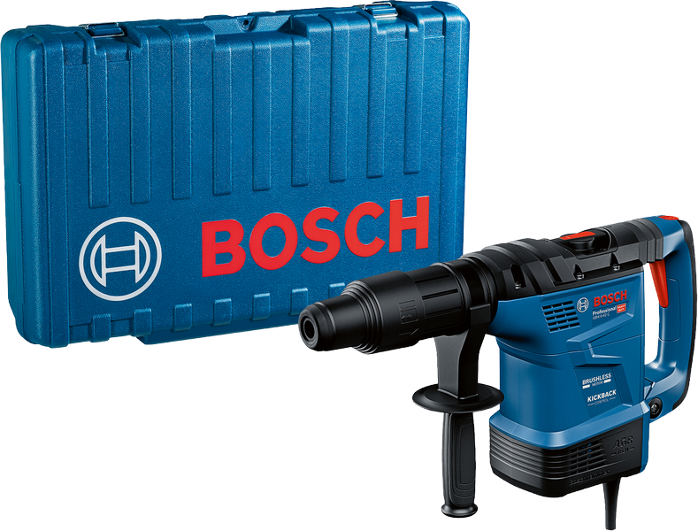 Máy khoan búa Bosch GBH 6-42 có hộp đựng.