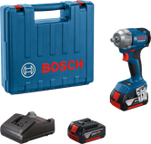 Máy siết bu lông dùng pin Bosch GDS 18V-350 có hộp đựng.