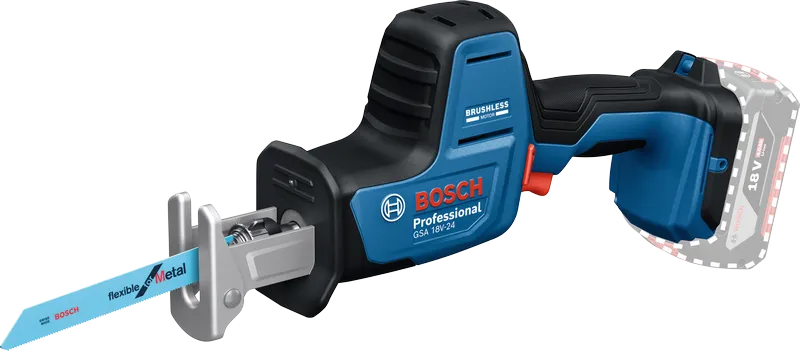 GSA 18V-24 Máy cưa lọng Bosch GSA 18V-24 dùng để cắt kim loại.