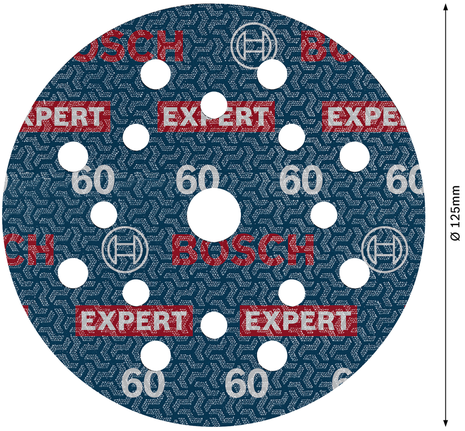 Đĩa chà nhám EXPERT O780 Foil, 125 mm, G60 Đĩa chà nhám lá Bosch EXPERT O780 125mm G60.