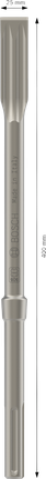 Bộ mũi đục dẹt PRO SDS max-5C, 25 x 400 mm, 10 chiếc Đục phẳng Bosch PRO SDS max-5C 25x400 mm.
