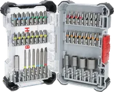 Bộ tua vít Bosch Extra Hard 43 chiếc trong hộp trưng bày.