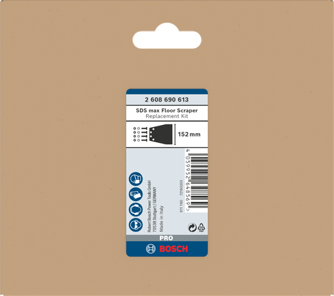 Bộ thay thế máy cạo sàn Bosch PRO SDS max 152 mm.
