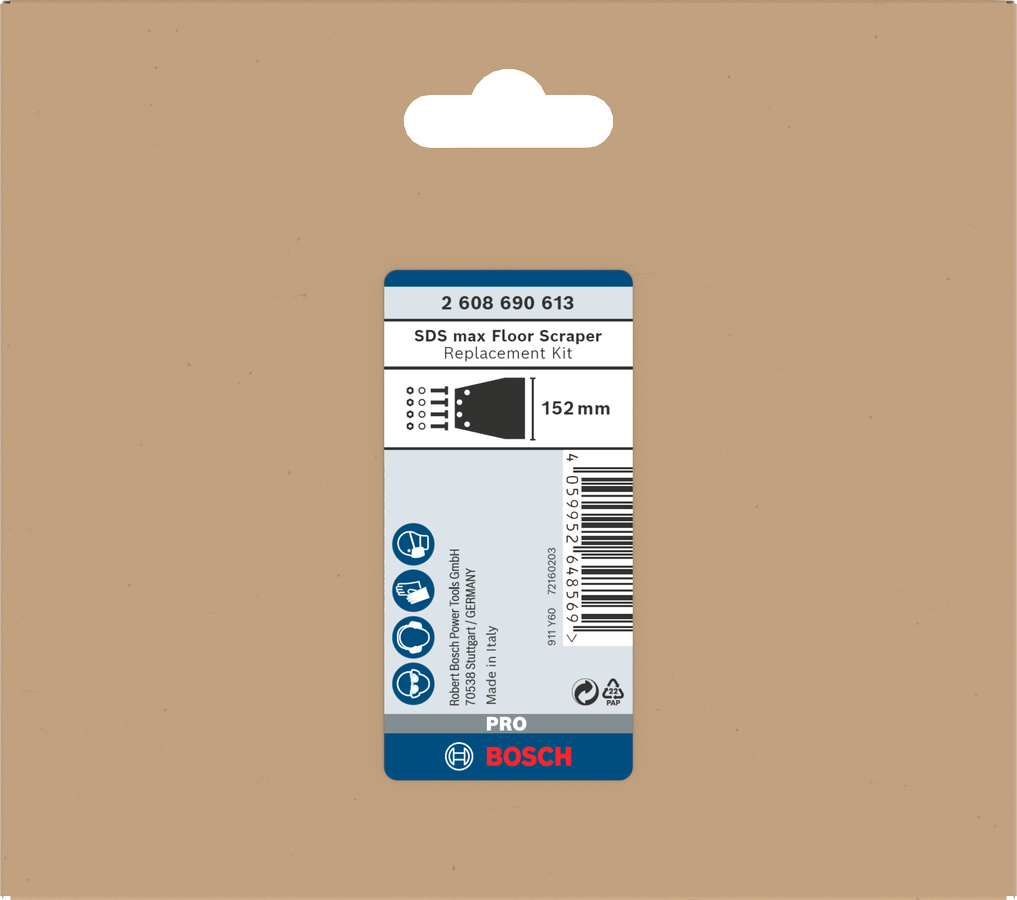 Lưỡi nạo sàn PRO SDS max Floor Scraper