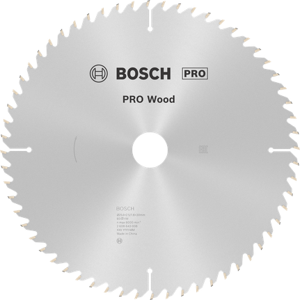 Lưỡi cưa tròn PRO Wood, 254 x 2,5 x 30 mm Lưỡi cưa tròn PRO Wood, 254 x 2,5 x 30 mm