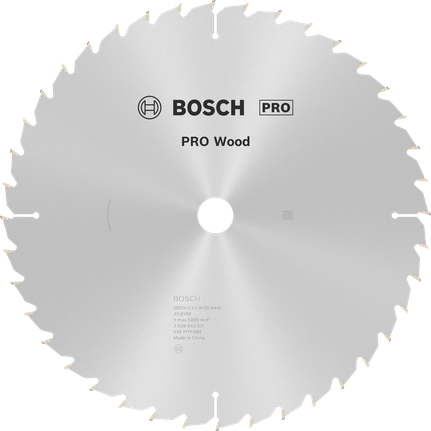 Lưỡi cưa tròn PRO Wood, 305 x 2,5 x 25 mm Lưỡi cưa tròn PRO Wood, 305 x 2,5 x 25 mm