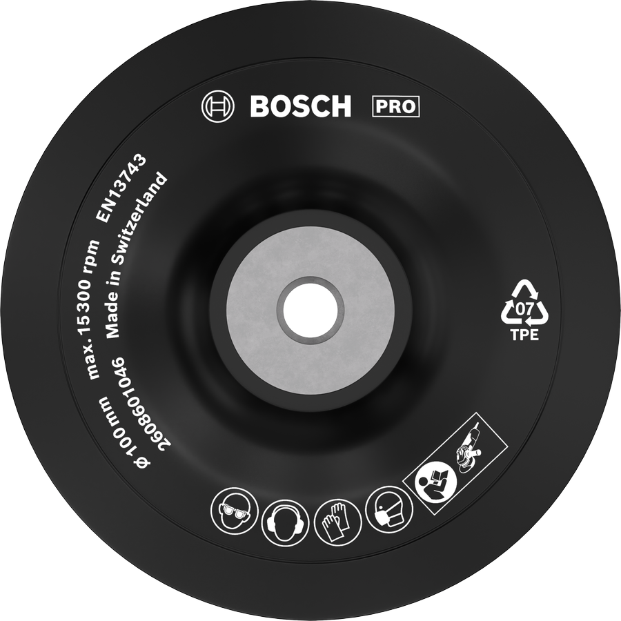 Tấm lót Bosch PRO Backing Pad Soft 100 mm dành cho máy mài góc.