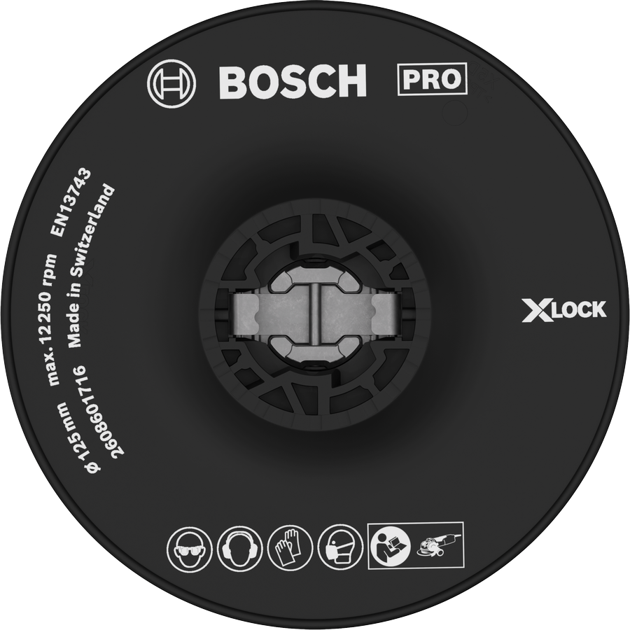Phụ kiện X-Lock Bosch PRO Backing Pad Hard 125 mm.