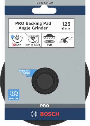 Đế đỡ PRO Backing Pad, 125 mm, SCM Tấm lót Bosch PRO 125 mm.