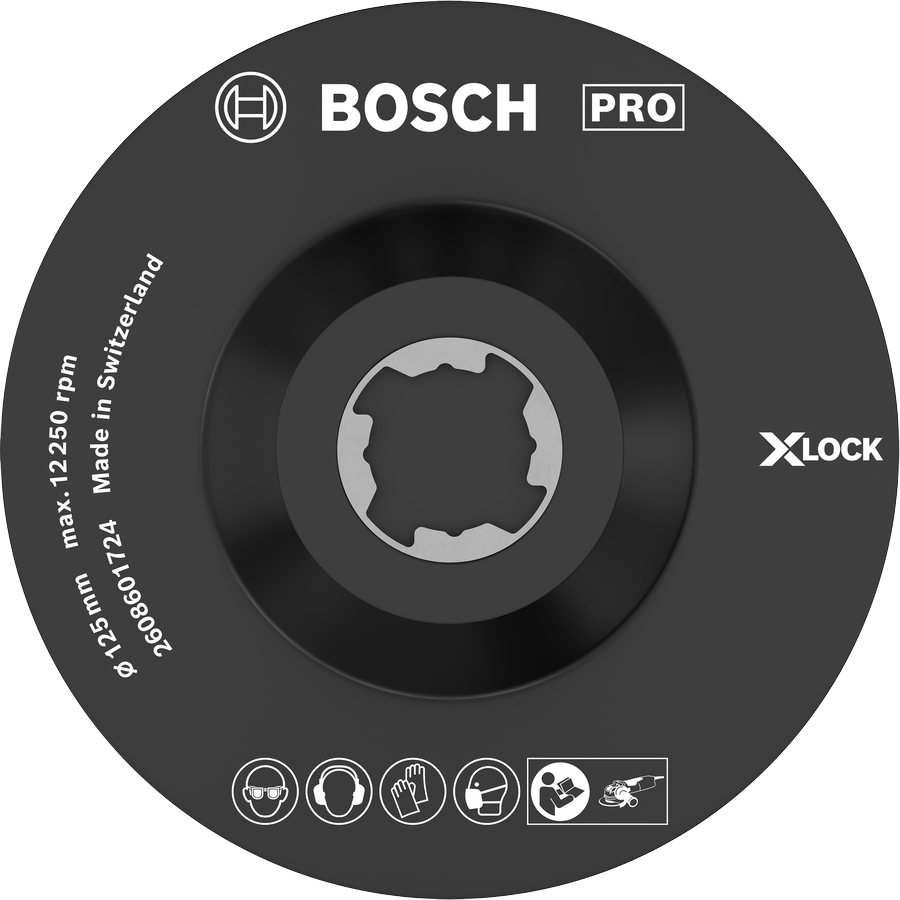 Tấm lót Bosch PRO 125 mm SCM dành cho máy mài X-LOCK.