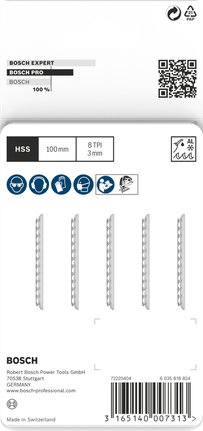 Lưỡi cưa lọng PRO Alu T127D, 100 mm, 5 chiếc Lưỡi cưa lọng Bosch PRO Alu T127D 100 mm, 5 chiếc.