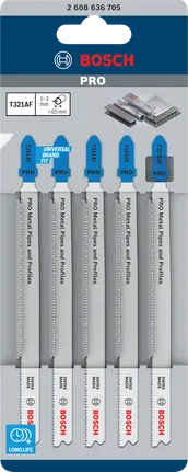 Lưỡi cưa lọng Bosch PRO Metal Pipes and Profiles T321AF 132 mm 5 chiếc.