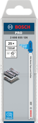 Lưỡi cưa lọng Bosch T321AF 132 mm 25 chiếc.