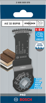 Lưỡi dao đa năng Bosch PRO AIZ 32 BSPIB 32×50 mm.