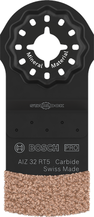 Lưỡi dao đa năng Bosch PRO AIZ 32 RT5 có cạnh bằng cacbua.