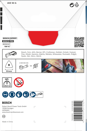 Phụ kiện dụng cụ đa năng Bosch PRO AVZ 93 G 93 mm.