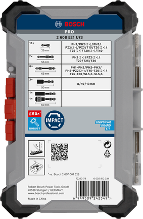 Bộ tua vít Bosch PRO Impact 36 chiếc.