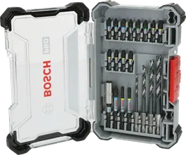 Bộ dụng cụ Bosch PRO Impact Metal gồm 20 món dùng để khoan và vặn vít.