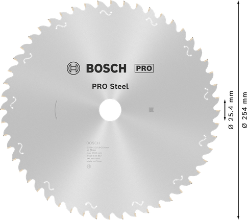 Lưỡi cưa tròn Bosch PRO Steel 254 mm 52 răng.