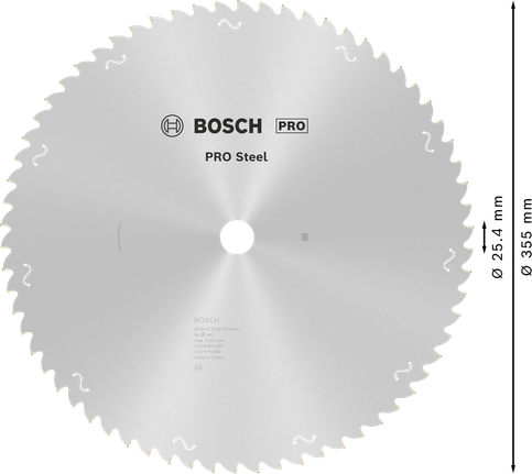 Lưỡi cưa tròn Bosch PRO Steel 355mm T66.
