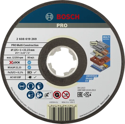 Đĩa cắt Bosch PRO Multi Material X-Lock 125 mm.