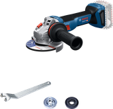 Máy mài góc Bosch GWS 18V-11 có tay cầm bên hông.